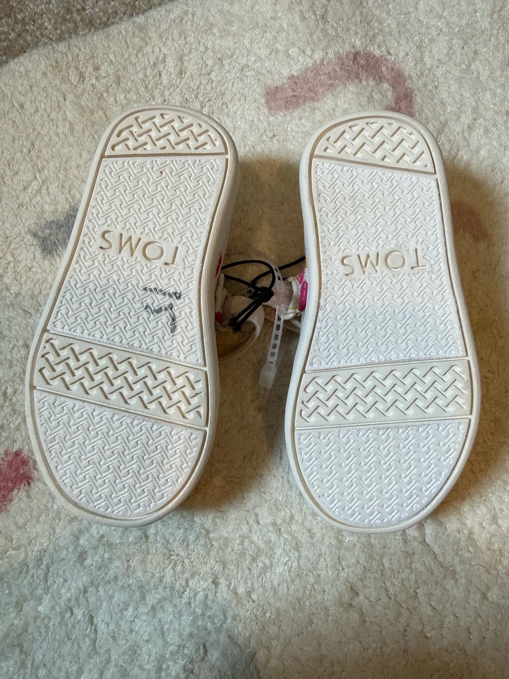 TOMS Girls Cherry Print Mary Jane Shoes